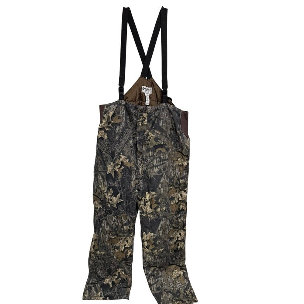 Columbia Camo Mossy Oak Bibs Size 3XL Overalls Hunting Insulated Men's Omni Tech